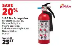 Home Hardware 5-B:C Fire Extinguisher offer