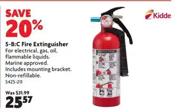 Home Hardware 5-B:C Fire Extinguisher offer