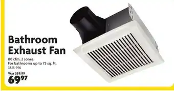 Home Hardware Bathroom Exhaust Fan offer