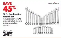 Home Hardware 32 Pc. Combination Wrench Set offer