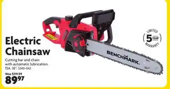 Home Hardware Electric Chainsaw offer