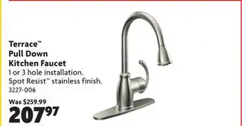 Home Hardware Terrace Pull Down Kitchen Faucet offer