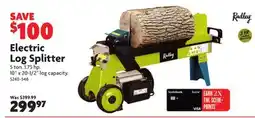 Home Hardware Electric Log Splitter offer