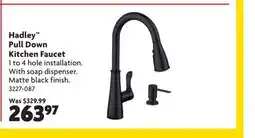 Home Hardware Hadley Pull Down Kitchen Faucet offer