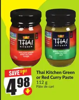 FreshCo Thai Kitchen Green or Red Curry Paste 112 g offer