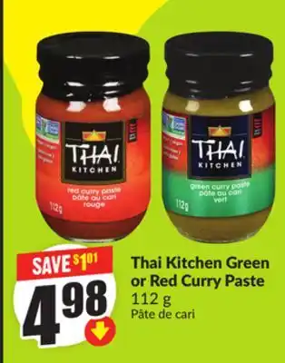 FreshCo Thai Kitchen Green or Red Curry Paste 112 g offer