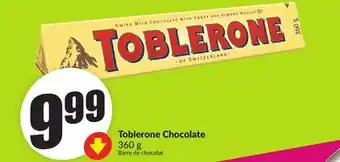 FreshCo Toblerone Chocolate, 360 g offer