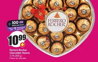 FreshCo Ferrero Rocher Chocolate Hearts 174-200 g offer