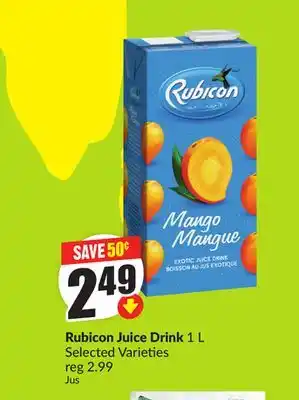 FreshCo Rubicon Juice Drink 1 L Selected Varieties offer