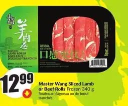 FreshCo Master Wang Sliced Lamb or Beef Rolls Frozen 340 g offer