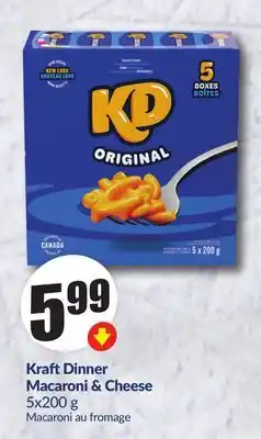 FreshCo Kraft Dinner Macaroni & Cheese 5 X 200 g Macaroni au fromage offer