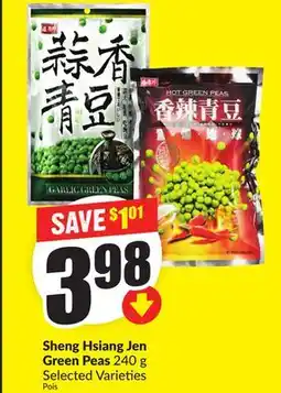 FreshCo Sheng Hsiang Jen Green Peas 240 g Selected Varieties offer