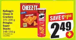 FreshCo Kellogg's Cheez-It Crackers 191-200 g Pringles Super Stacks 148-156 g offer