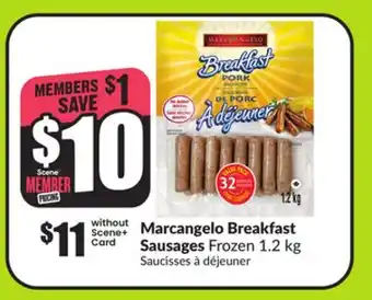 FreshCo Marcangelo Breakfast Sausages Frozen, 1.2 kg offer