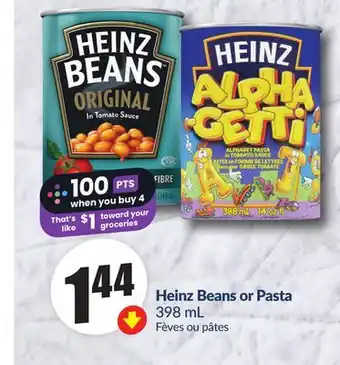 FreshCo Heinz Beans or Pasta 398 mL offer