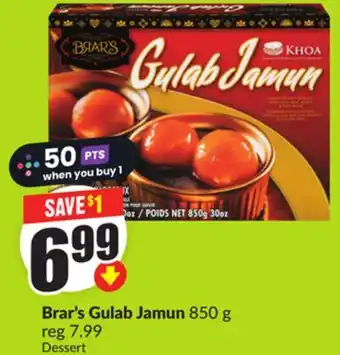 FreshCo Brar's Gulab Jamun 850 g offer