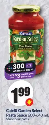 FreshCo Catelli Garden select Pasta Sauce, 600-640 mL offer