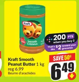 FreshCo Kraft Smooth Peanut Butter 1 kg offer