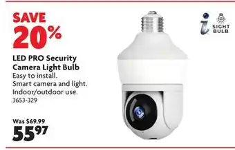 Home Hardware LED PRO Security Camera Light Bulb offer