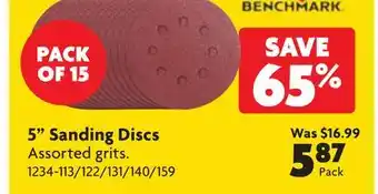 Home Hardware 5 Sanding Discs Assorted grits offer