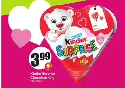 Chalo FreshCo Kinder Surprise Chocolate 40 g offer