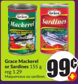 Chalo FreshCo Grace Mackerel or Sardines 155 g offer