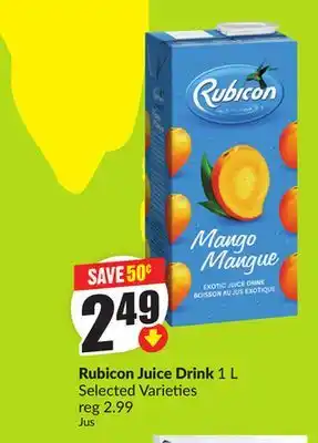 Chalo FreshCo Rubicon Juice Drink 1 L Selected Varieties offer