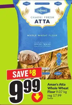 Chalo FreshCo Aman's Atta Whole Wheat Flour 9.07 kg offer