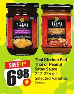 Chalo FreshCo Thai Kitchen Pad Thai or Peanut Satay Sauce, 227-236 mL Selected Varieties offer