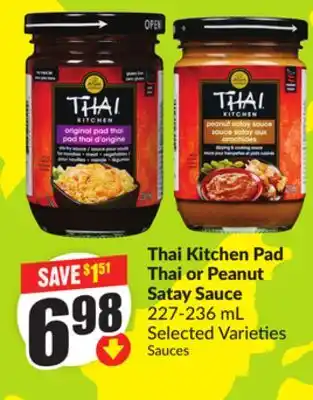 Chalo FreshCo Thai Kitchen Pad Thai or Peanut Satay Sauce, 227-236 mL Selected Varieties offer