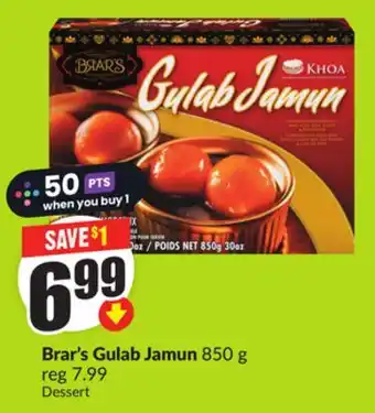 Chalo FreshCo Brar's Gulab Jamun 850 g offer