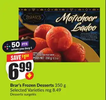 Chalo FreshCo Brar's Frozen Desserts 350 g Selected Varieties offer