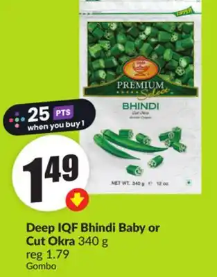 Chalo FreshCo Deep IQF Bhindi Baby or Cut Okra 340 g offer