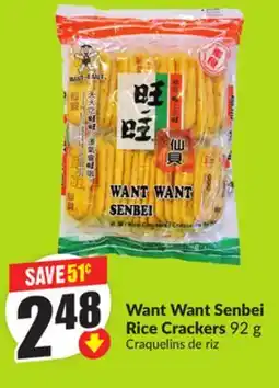 Chalo FreshCo Want Want Senbei Rice Crackers 92 g offer