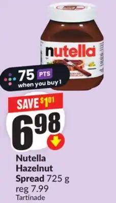 Chalo FreshCo Nutella Hazelnut Spread 725 g offer