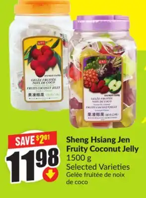 Chalo FreshCo Sheng Hsiang Jen Fruity Coconut Jelly 1500 g Selected Varieties offer