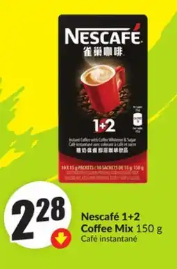 Chalo FreshCo Nescafé 1 + 2 Coffee Mix 150 g offer