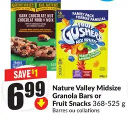 Chalo FreshCo Nature Valley Midsize Granola Bars or Fruit Snacks, 368-525 g offer