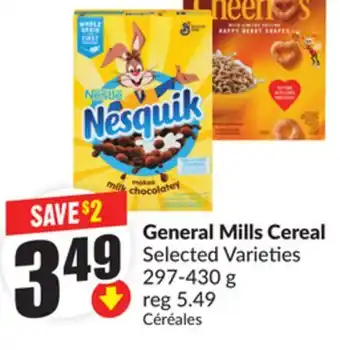 Chalo FreshCo General Mills Cereal Selected Varieties 297-430 g offer