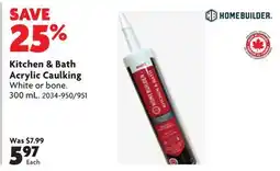 Home Hardware Kitchen & Bath Interior Acrylic Caulking offer