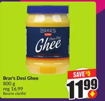 Chalo FreshCo Brar's Desi Ghee 800 g offer