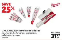 Home Hardware MILWAUKEE 12 Pc. SAWZALL Demolition Blade Set offer