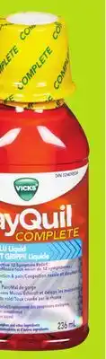 Chalo FreshCo Vicks DayQuil or NyQuil Cold & Flu Syrup 236 mL Selected Varieties offer