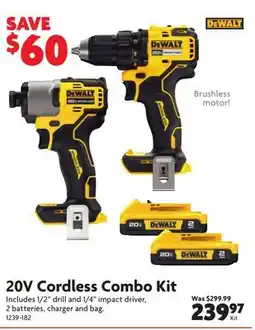 Home Hardware DEWALT 20V Cordless Combo Kit offer