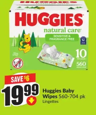 Chalo FreshCo Huggies Baby Wipes, 560-704 pk offer