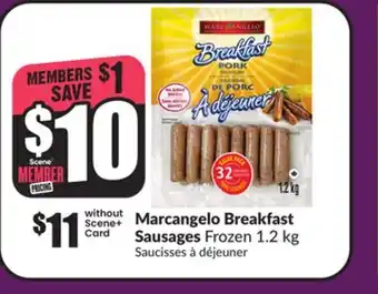 Chalo FreshCo Marcangelo Breakfast Sausages Frozen 1.2 kg offer