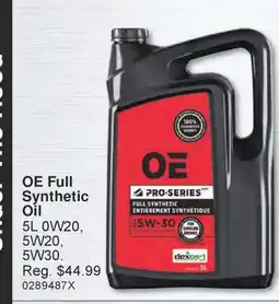 PartSource OE Full Synthetic Oil offer