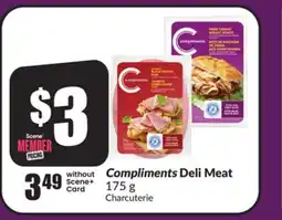 Chalo FreshCo Compliments Deli Meat, 175 g offer