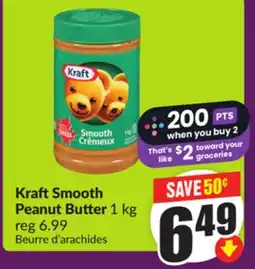 Chalo FreshCo Kraft Smooth Peanut Butter 1 kg offer