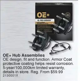 PartSource OE+ Hub Assemblies offer